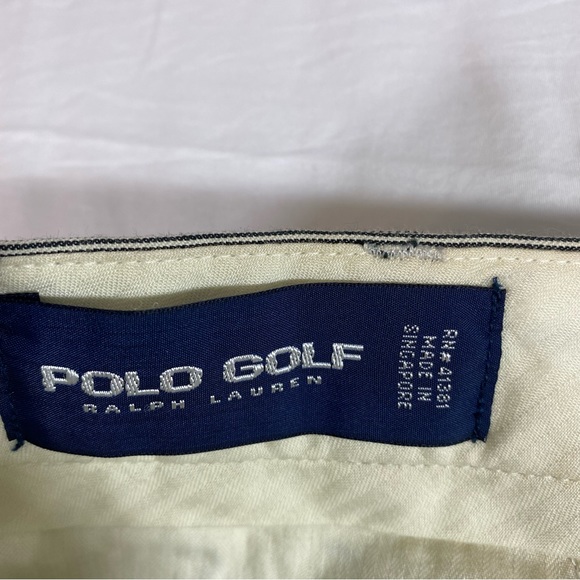 Polo Golf Ralph Lauren Shorts Flat Front Pin Stripe Pockets Men Shorts Size 42 - Picture 2 of 13